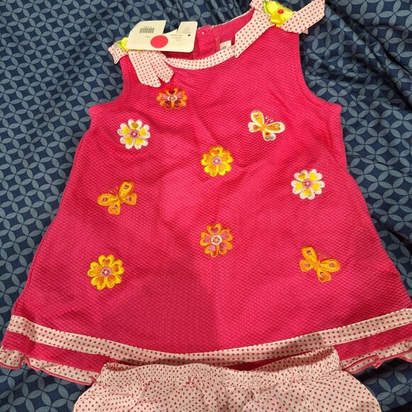 youngland 2 piece dress 6 to 9 months - Picture 3 of 10